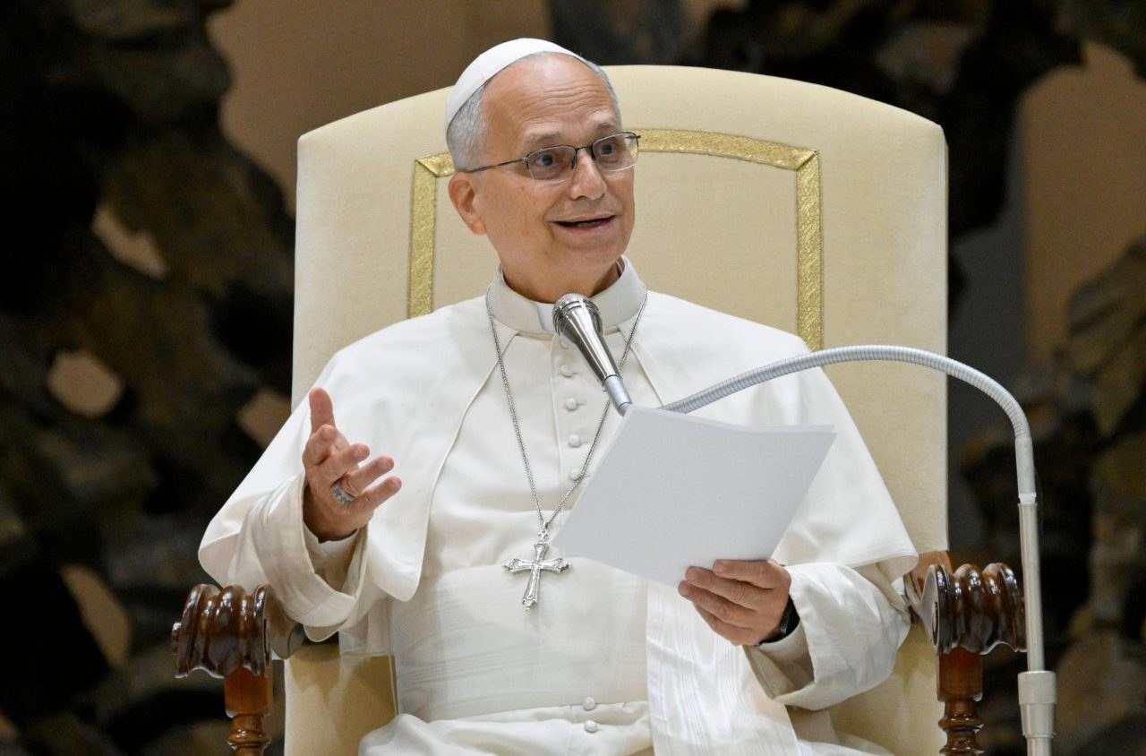 Vatican Media – Papa Leone XIV all'udienza ai partecipanti alla Jesus Youth International Conference 2026, Aula Paolo VI, 24 ottobre 2026