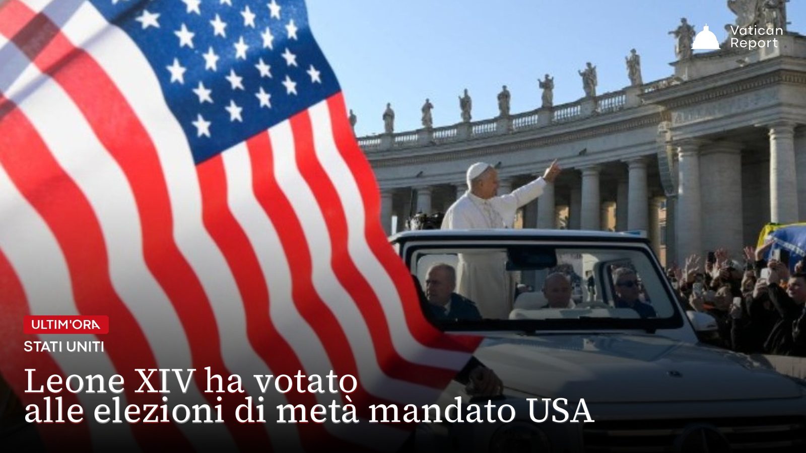 Leone XIV in piazza San Pietro (Vatican Media) / Pope Leo XIV in St. Peter's Square (Vatican Media)